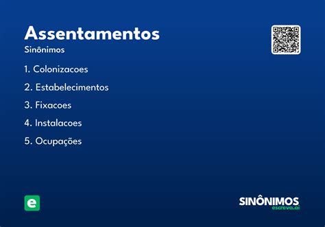 Assentamentos O Que É - Assentamentos - Significado e Sinônimo - escreva.ai