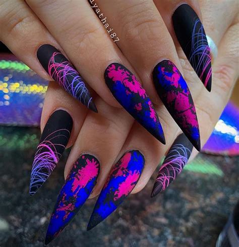 41 Bold Pointy Nails To Try In 2020 Page 4 Of 4 Stayglam