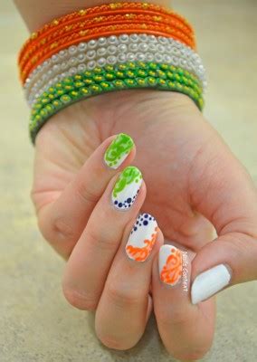 Indian Independence Day Nail Art X Wallpaper Teahub Io