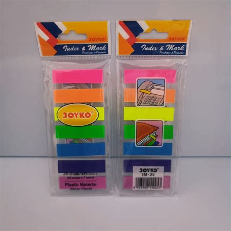 Jual Joyko Sticky Note Plastik Im Warna Lembar Pembatas Dan