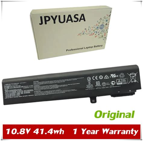 JPYUASA 10 8V 3834mAh 41 4wh Original BTY M6H Laptop Battery For MSI