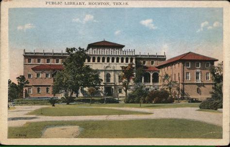 Public Library Houston, TX Postcard