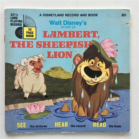 Lambert The Sheepish Lion Walt Disneys Story Of 7 Etsy In 2022