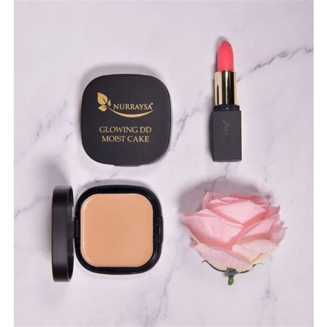 ORIGINAL NURRAYSA HOT SET Glowing DD Moist Cake Magic Lipstick