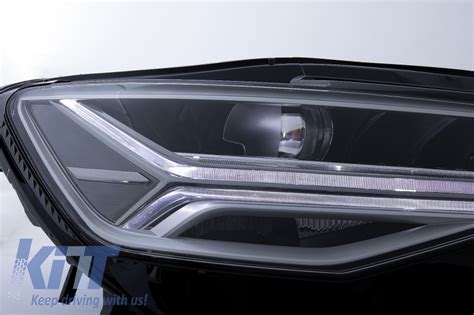 Front Bumper With Full LED Headlights Sequential Dynamic Turning Lights