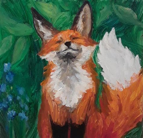 Abstract Fox Painting - Beginner Painting