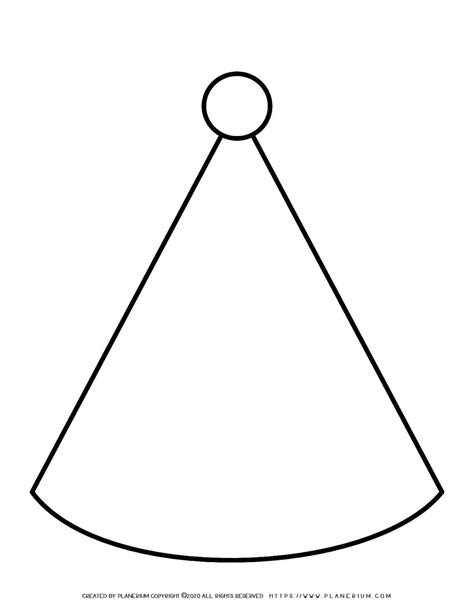 Printable Party Hat Coloring Page