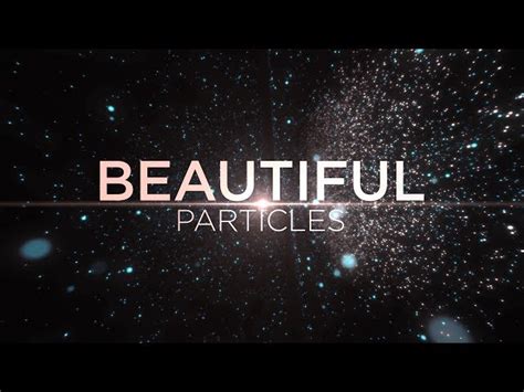 Create Beautiful Particles In After Effects Motion Graphics Title