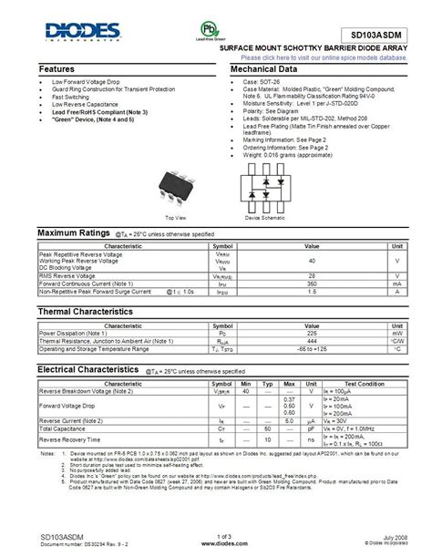 M7 Diode Datasheet Pdf