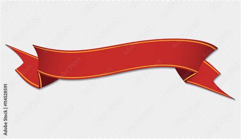 Red Ribbon Banner Stock Vector Adobe Stock