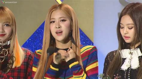 170119 Blackpink 블랙핑크 서울가요대상 Best New Artist Award Youtube