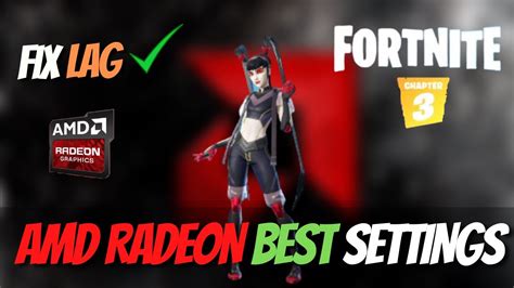 AMD RADEON Best Settings For Fortnite Chapter 3 Season 2 FIX Lag