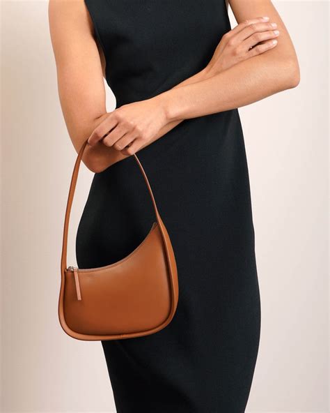 The Row Half Moon Small Leather Shoulder Bag