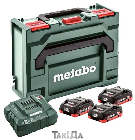 Комплект Metabo Asc 55 3 Lihd 18В 4 Ач Metabox 145 ᐈ купить Киев