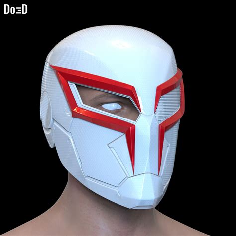 Spider Man Helmet White Spider Man D Printable Model Stl Print