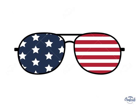 American Flag Sunglasses Svg American Sunglasses Svg Instant Digital Download Svg Png Dxf Eps