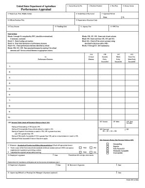 Fillable Online Afm Ars Usda USDA Dafo PDF Documents DocumBase