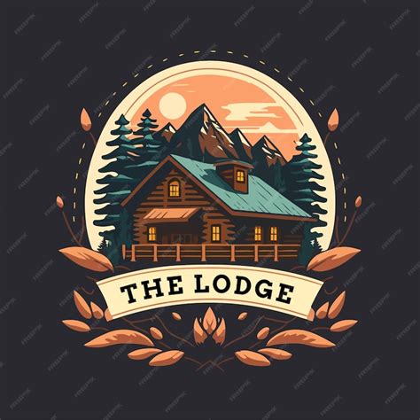 Premium Vector Lodge Badge Logo Wood Cabin Nature Forest Logo Vector