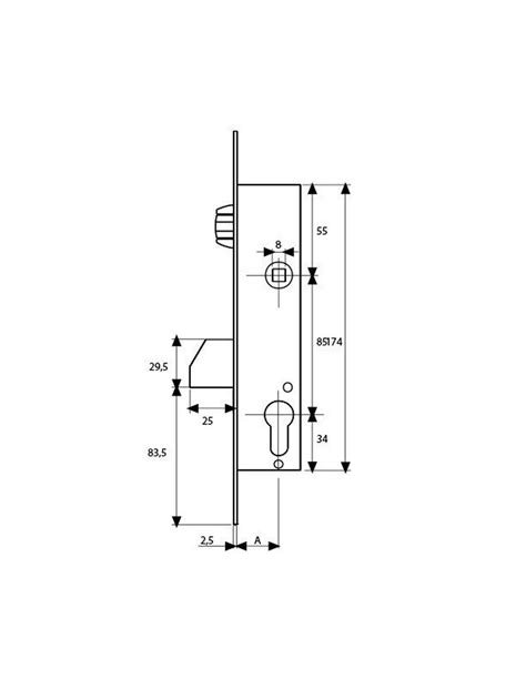 Cerradura Ai Inox Tesa Rodillo Basculante