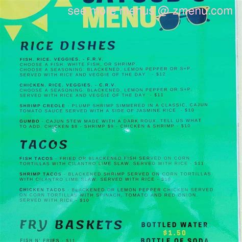 Carta Del Restaurante Jaycob S Food Truck Corpus Christi