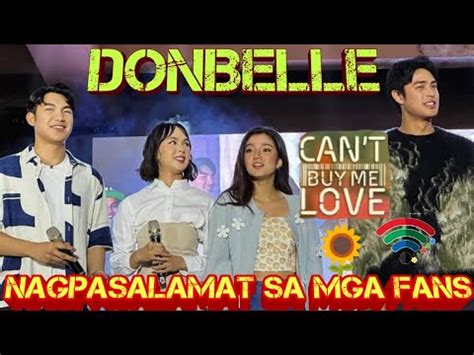 CAN T BUY ME LOVE DONBELLE NAGPASALAMAT SA MGA FANS YouTube