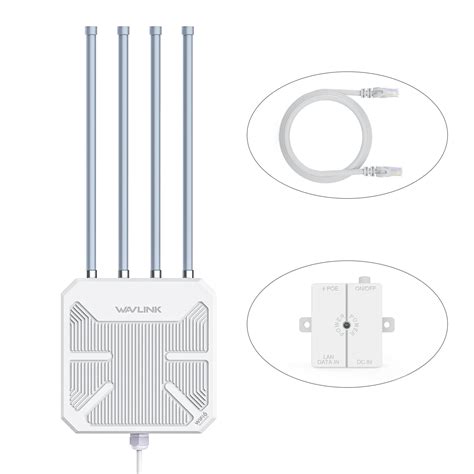 WAVLINK Outdoor WiFi6 Router Dual Band 2 4g 5g AX3000 High Gain