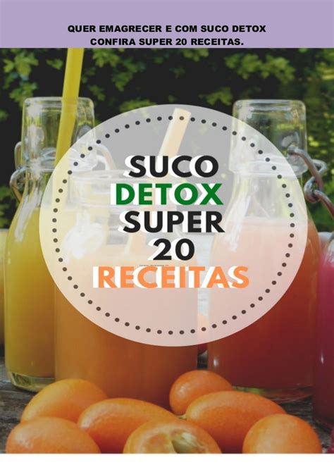 20 Receitas De Suco Detox Para Emagrecer