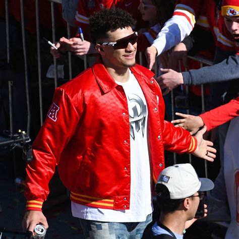 Red NFL Kansas City Chiefs Super Bowl LVIII Patrick Mahomes Jacket