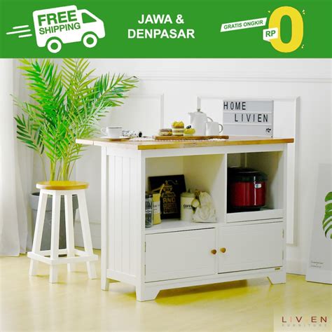 Meja Makan Dapur Island Maple Story - M