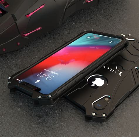 R Just Batman Shockproof Aluminum Shell Metal Case With Custom Bataran