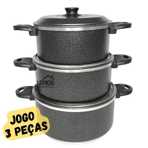 Panela Caçarola De Indução 20 24 28cm Revestimento Cerâmico Cook