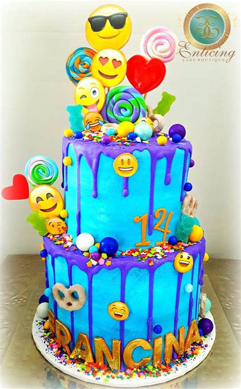 Emoji Drip Cake