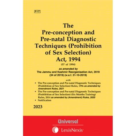 Pre Conception And Pre Natal Diagnostic Techniques Prohibition Of Sex Selection Act 1994