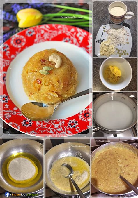 Sheera Semolina Pudding Recipe Step By Step Pictures Indian Food Recipes