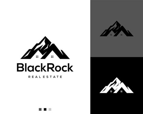 Pico Da Montanha Com Design De Logotipo Para Casa Vetor Premium