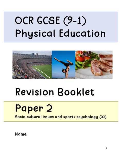 Ocr Gcse Pe Revision Guide Paper 2