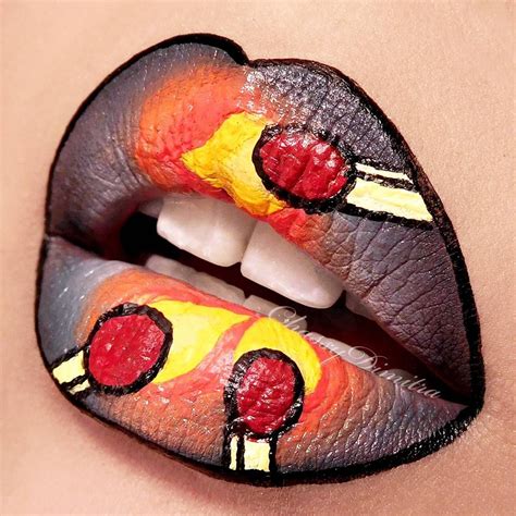 Fire Lip Art Chassydimitra Lip Art Makeup Lipstick Art Lipstick