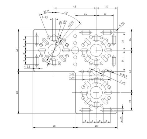 90 Degree Bracket 2 Pack Studica Robotics