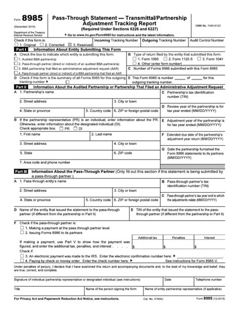 Irs Form 8985 Fill Out Sign Online And Download Fillable Pdf