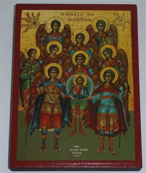 Ikone Erzengel Versammlung Icon Angel Ikona Icone Ikonen Orthodox Icoon