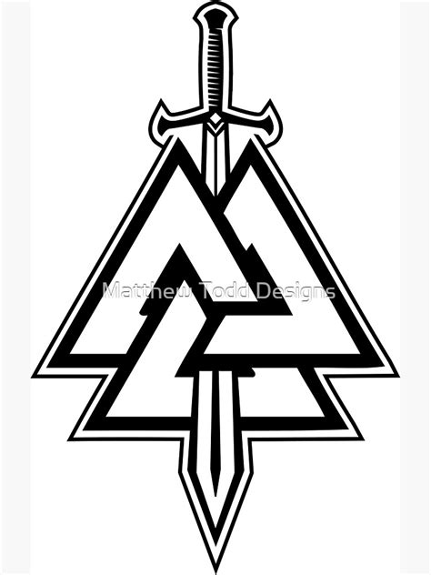 "Valknut Viking, symbol of Odin, symbol of Woden, symbol of fallen ...