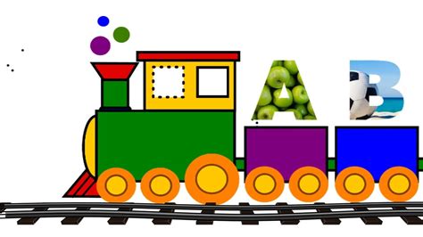 Abc To Z Train Letters Scroll Alphabets Train Capital Letters