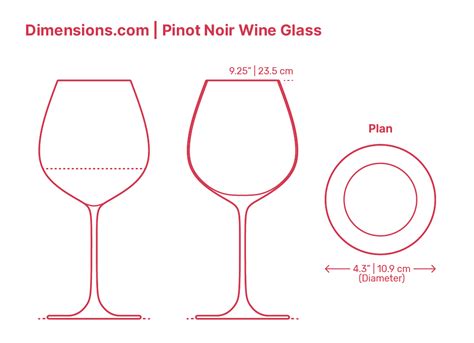 Wine Glasses Dimensions And Drawings