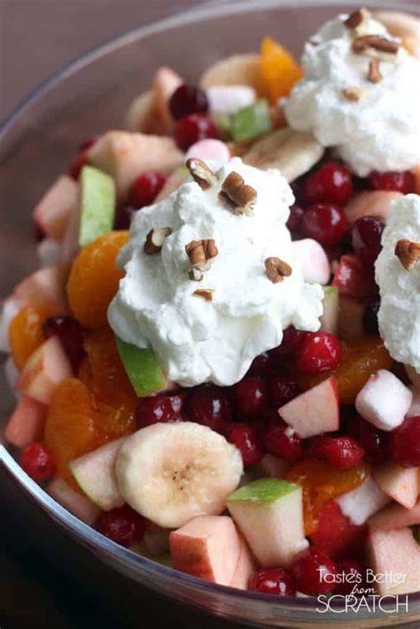 Apple Cranberry Fruit Salad Tastes Better From Scratch