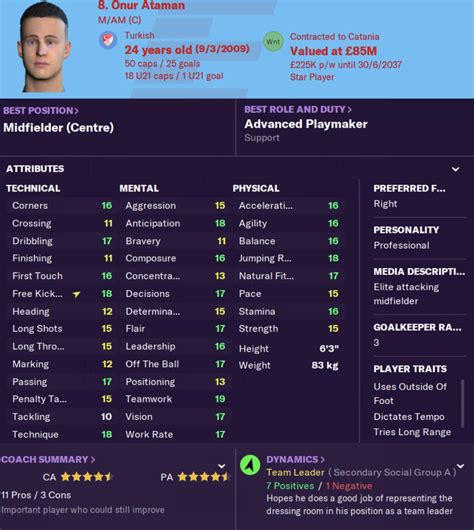 My all time favourite regen. Only 24. : r/footballmanagergames