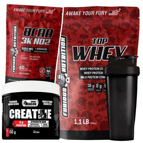 Whey Importado BCAA Concentrado Creatina Monohidratada Coq