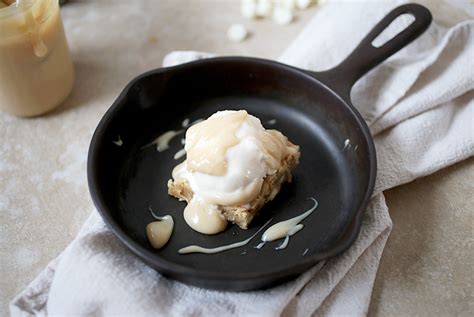 White Chocolate Blondies With Maple Cream Sauce The Merrythought