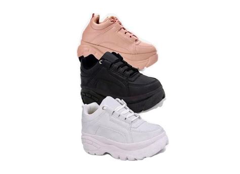 T Nis Salto Plataforma Feminino Branco Preto Ou Nude Original Fenix Em Promo O No Buscap