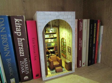 Library Book Nook Book Shelf Insert Booknook Book - Etsy