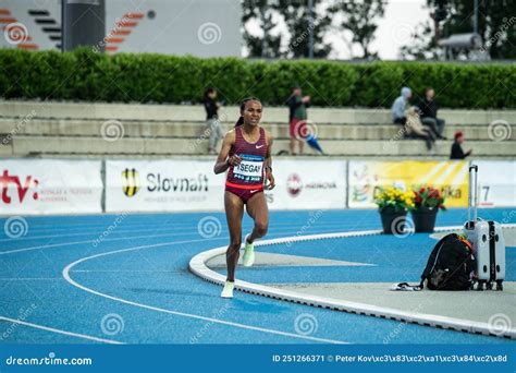 Samorin Slovakia 9 July Gudaf Tsegay Long Distance Female Runner